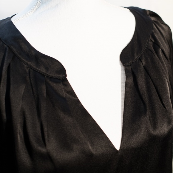 Black Halo 100% Silk Shift Tunic EUC 🎄 🕎 New Year’s Eve Dress - Picture 6 of 8